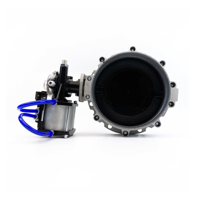 Low Temperature Environments DN300 Powder Butterfly Valves with Pneumatic Actuator