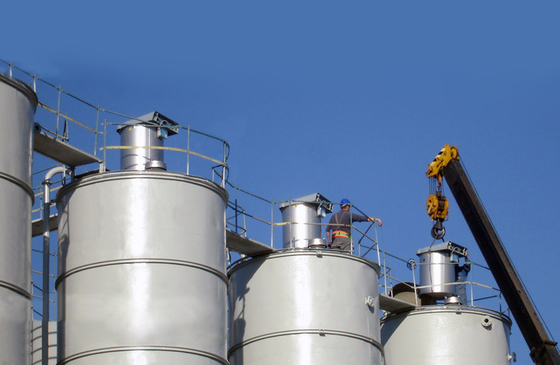 Cement Silo Top Air Jet Dust Collector 1 Year Warranty for Batching Plants