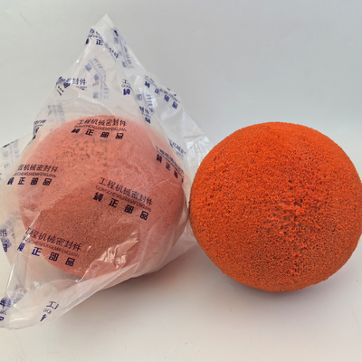 148mm Natural Rubber Concrete Pump Clean Out Ball for DN125 Pipes