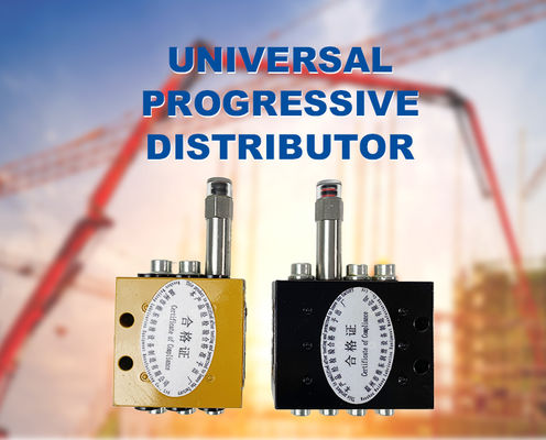 Universal Automatic Progressive Grease Distributor Valve with 1-inlet 6-outlets and 1-inlet 8-outlets for Concrete Pumps