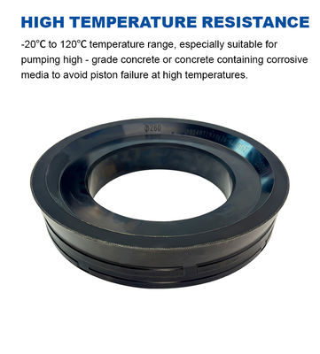 Polyurethane DN200 Piston Seal for Concrete Pumps with Excellent Wear Resistance and Mechanical Strength