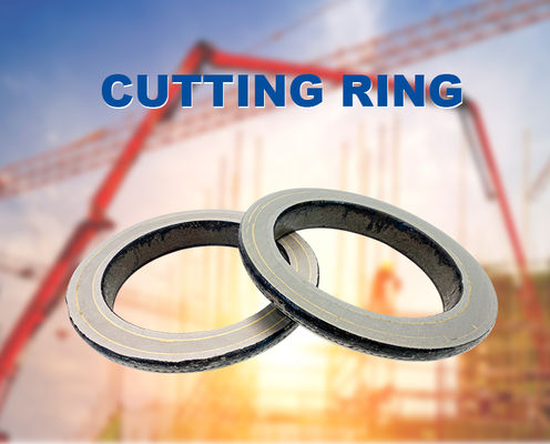 Tungsten Carbide Concrete Pump Wear Plate and Spectacle Cutting Ring with Dual Carbide 15+5mm or Single Carbide 15mm Options